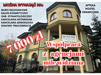 Mieszkanie legionowski
Legionowo Do wynajęcia 7000 PLN 180 m2 