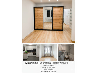 Mieszkanie pomorskie
Gdynia
Witomino Na sprzedaż 480 000 PLN 43 m2 