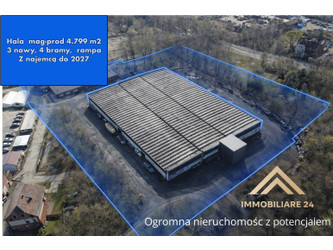 Magazyn śląskie
Ruda Śląska Na sprzedaż 50 000 000 PLN 4799 m2 