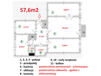 Mieszkanie mazowieckie
pruszkowski
Pruszków
Wyględówek Na sprzedaż 560 000 PLN 57,6 m2 