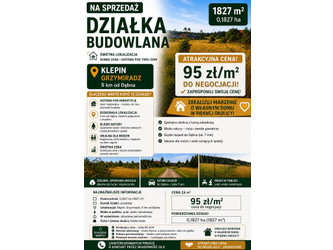 Działka zachodniopomorskie
myśliborski
Dębno
Klepin Na sprzedaż 173 565 PLN 1827 m2 