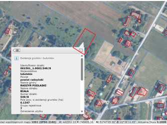 Działka lubelskie
radzyński
Radzyń Podlaski Na sprzedaż 121 000 PLN 1347 m2 