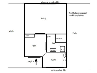 Mieszkanie małopolskie
Kraków
Stare Miasto
Kazimierz Do wynajęcia 2200 PLN 30 m2 