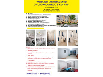 Mieszkanie łódzkie
Łódź
Górna Do wynajęcia 2200 PLN 43 m2 